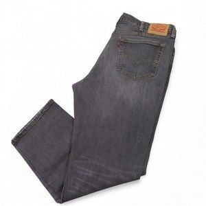 Levis Mens 541 Athletic Taper Jeans 40 X 32 Gray Stretch Cotton